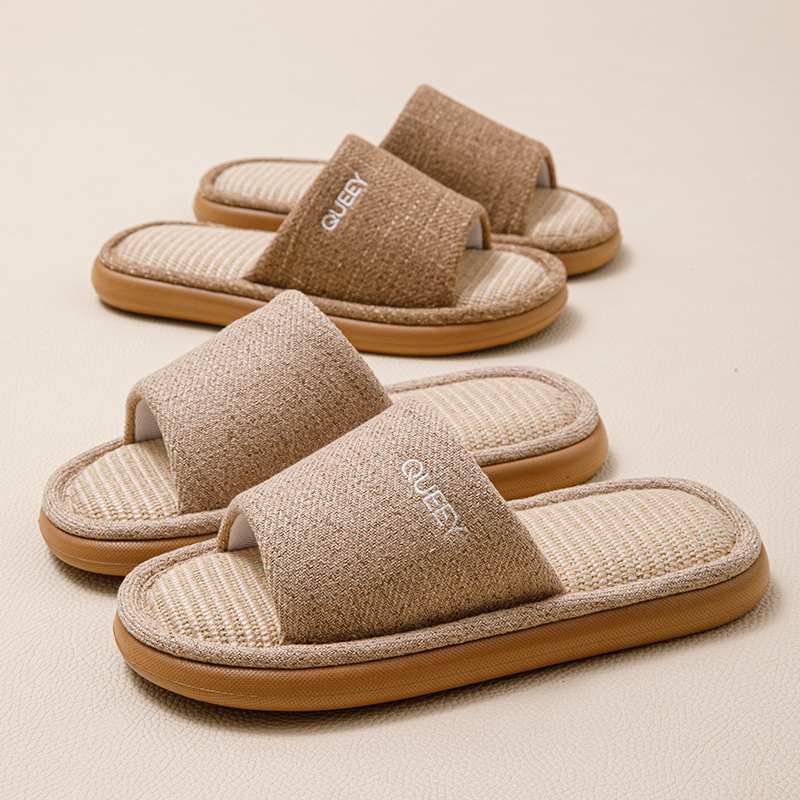 Japanese Lifestyle - 女性用室内スリッパ、滑り止め付きカップルサマースリッパ、男性用オールシーズン対応シューズ