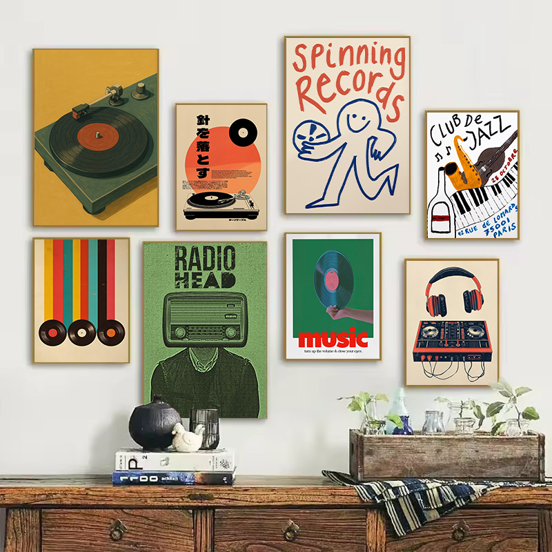 レトロな和風ビニールレコードプレーヤージャズ音楽引用北欧ポス - Japanese Lifestyle In Japanese のレビューと価格
