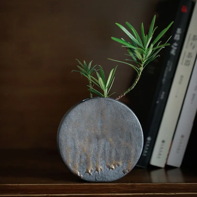 韓国風抽象的な生け花セラミック花瓶セレモニー装飾フラワーフロ - Ikebana Vase Kenzan のレビューと価格