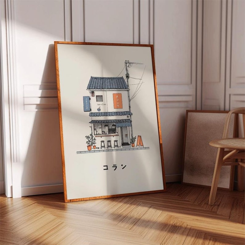 1枚の日本のラーメン屋のキャンバスウォールアートプリント、フ - Japanese Lifestyle のレビューと価格