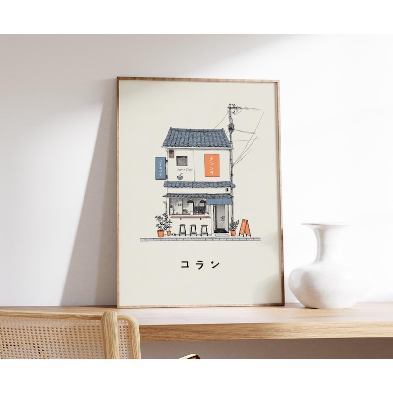 1枚の日本のラーメン屋のキャンバスウォールアートプリント、フ - Japanese Lifestyle のレビューと価格