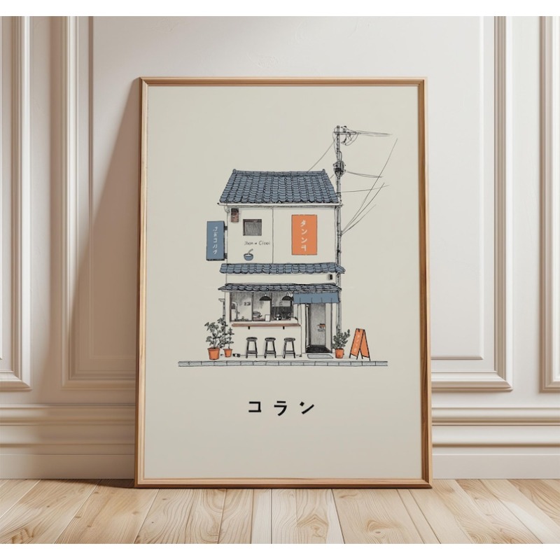 1枚の日本のラーメン屋のキャンバスウォールアートプリント、フ - Japanese Lifestyle のレビューと価格