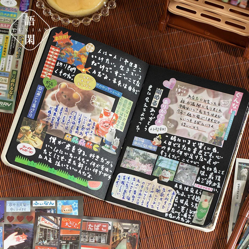 30/60枚入り和風ヴィンテージ素材DIYステッカーセット、 - Japanese Lifestyle In Japanese のレビューと価格