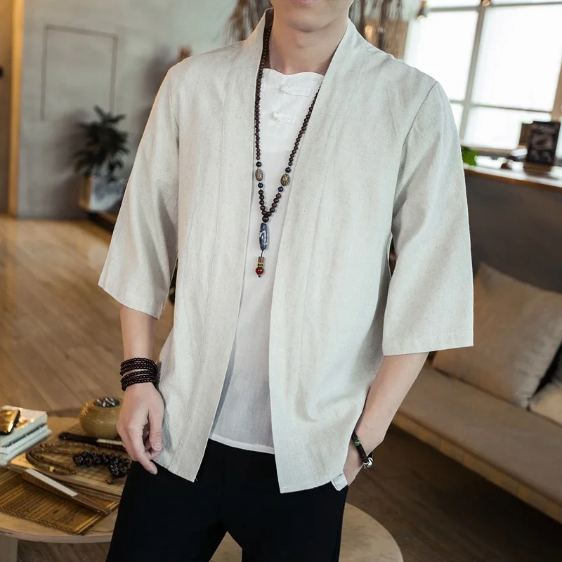 日本の着物男性カーディガンストリートウェア浴衣男性シャツ羽織 - Japanese Lifestyle のレビューと価格